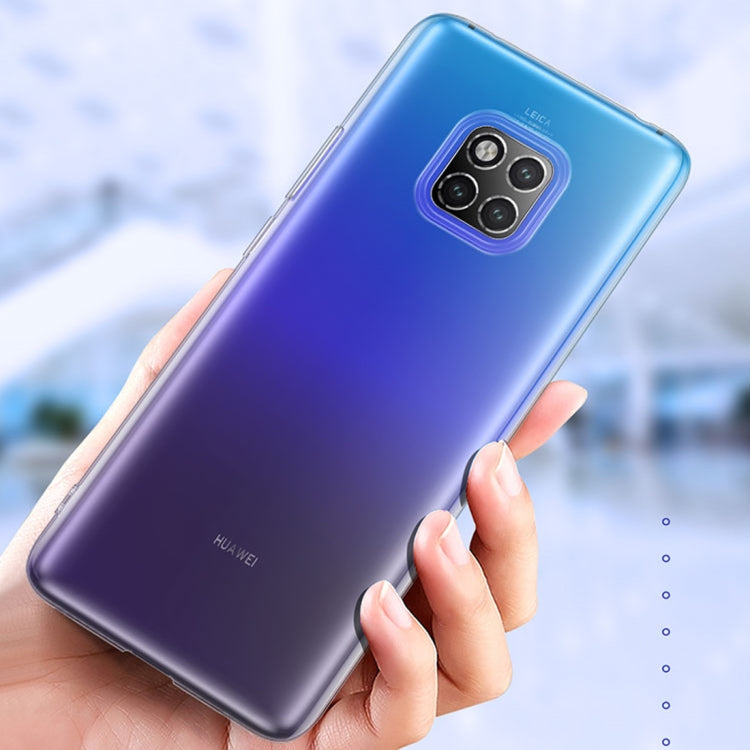 TOTUDESIGN Soft Series Droppoof TPU Protective Case for Huawei Mate 20 Pro (Transparent)