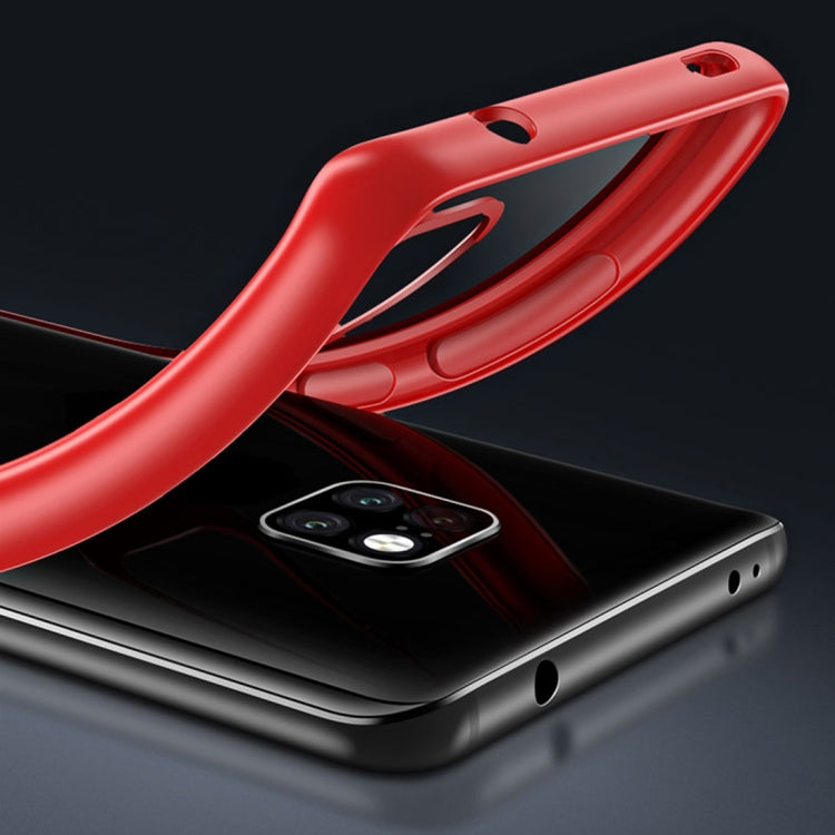 TOTUDESIGN Crystal Color Series Sim Version Shockproof TPU + Acrylic Protective Case for Huawei Mate 20(Black)