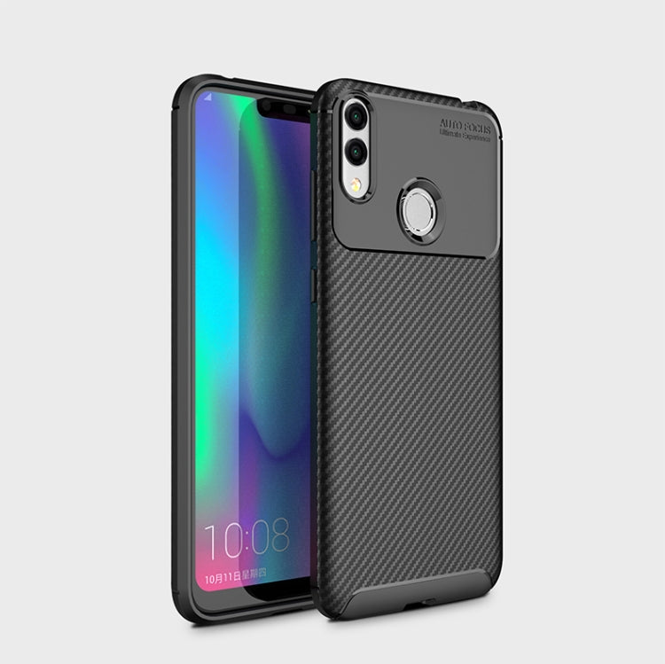 Carbon Fiber Texture Shockproof TPU Case for Huawei Honor 8C
