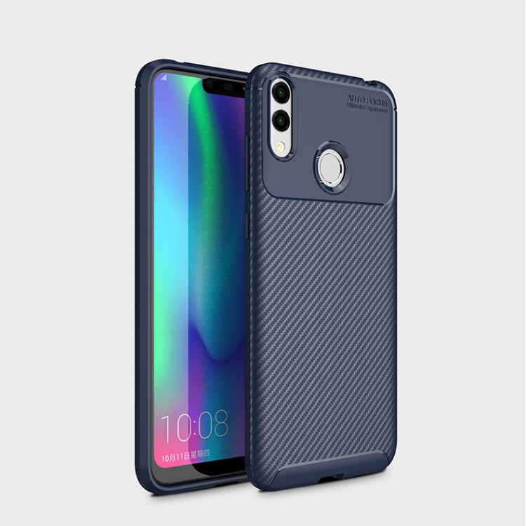 Carbon Fiber Texture Shockproof TPU Case for Huawei Honor 8C