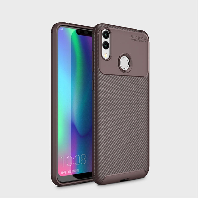 Carbon Fiber Texture Shockproof TPU Case for Huawei Honor 8C