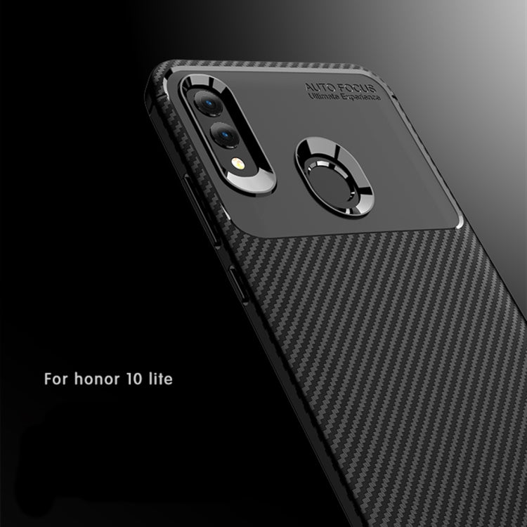 Carbon Fiber Texture Shockproof TPU Case for Huawei Honor 10 Lite