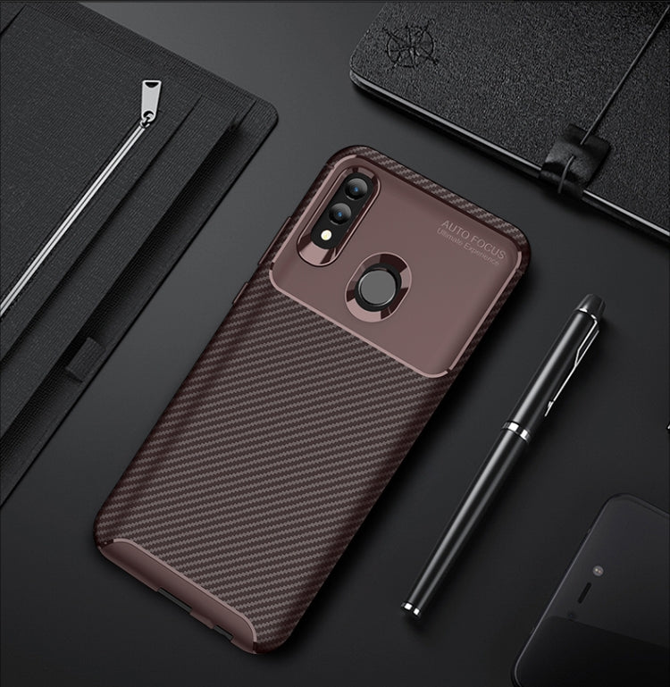 Carbon Fiber Texture Shockproof TPU Case for Huawei Honor 10 Lite