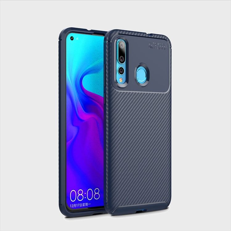 Carbon Fiber Texture Shockproof TPU Case for Huawei Nova 4