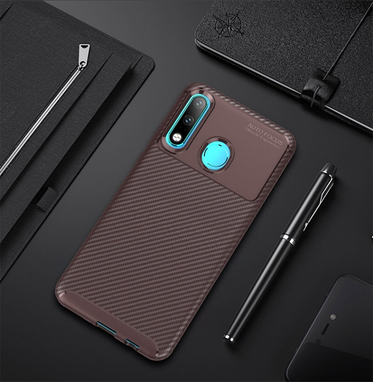 Carbon Fiber Texture Shockproof TPU Case for Huawei P30 Lite