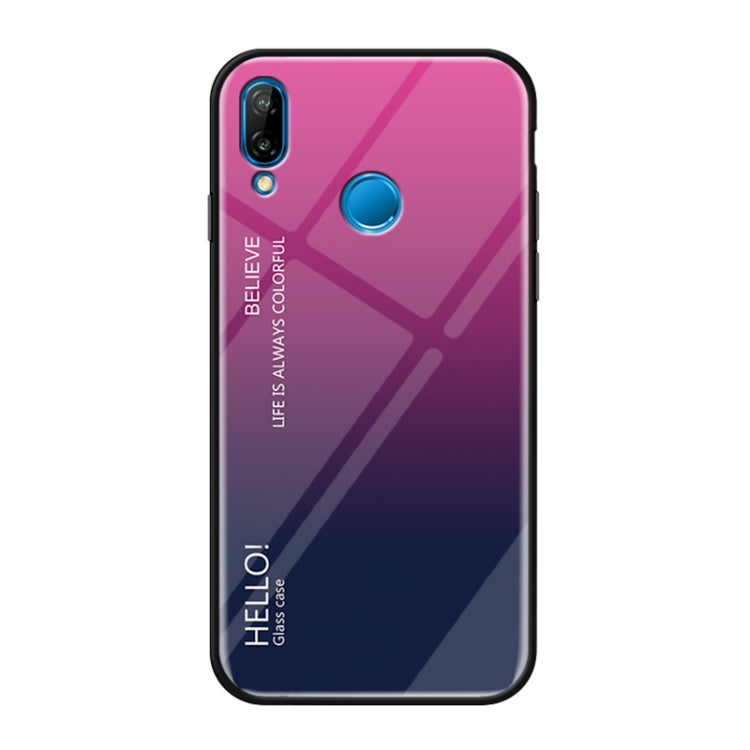 Gradient Color Glass Case for Huawei nova 3i / P Smart+