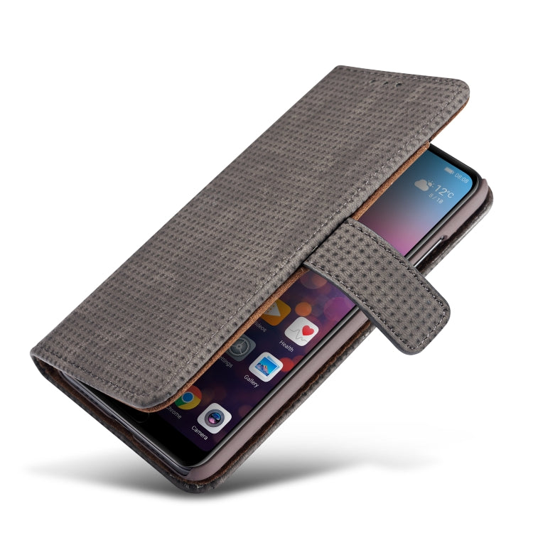 Retro Style Mesh Breathable Horizontal Flip Leather Case for Huawei P20 Pro, with Card Slot & Holder & Wallet