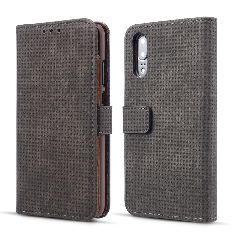 Retro Style Mesh Breathable Horizontal Flip Leather Case for Huawei P20 Pro, with Card Slot & Holder & Wallet