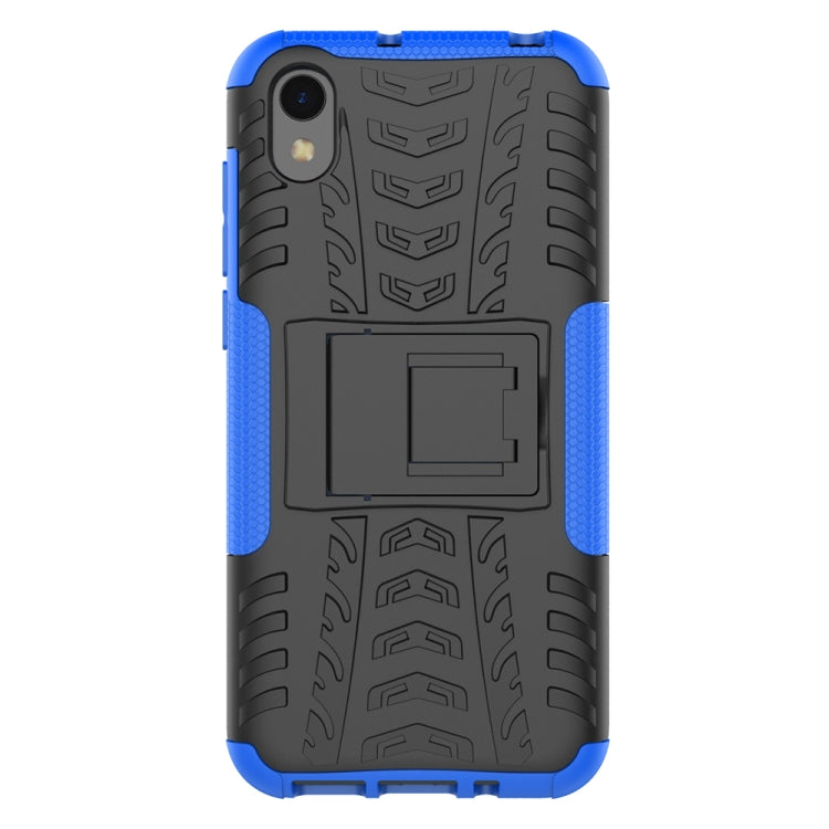 Shockproof  PC + TPU Tire Pattern Case for Huawei Honor 8s, with Holder