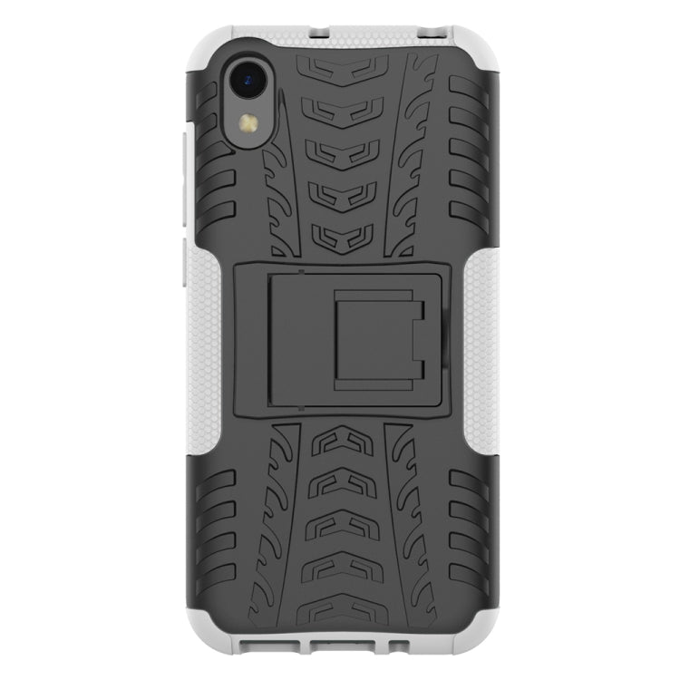 Shockproof  PC + TPU Tire Pattern Case for Huawei Honor 8s, with Holder