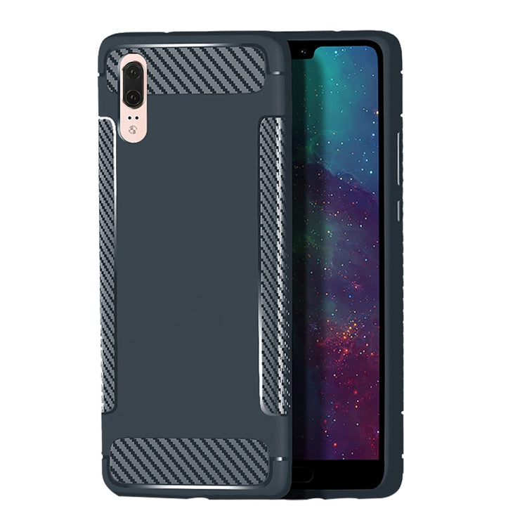 Carbon Fiber Anti-slip TPU Protective Case for Huawei P20