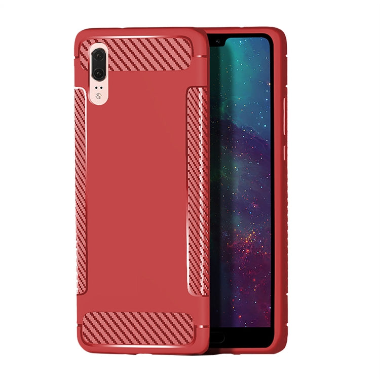 Carbon Fiber Anti-slip TPU Protective Case for Huawei P20 Pro