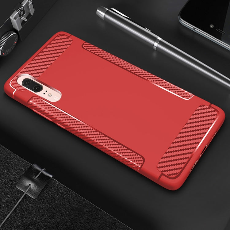 Carbon Fiber Anti-slip TPU Protective Case for Huawei P20 Pro