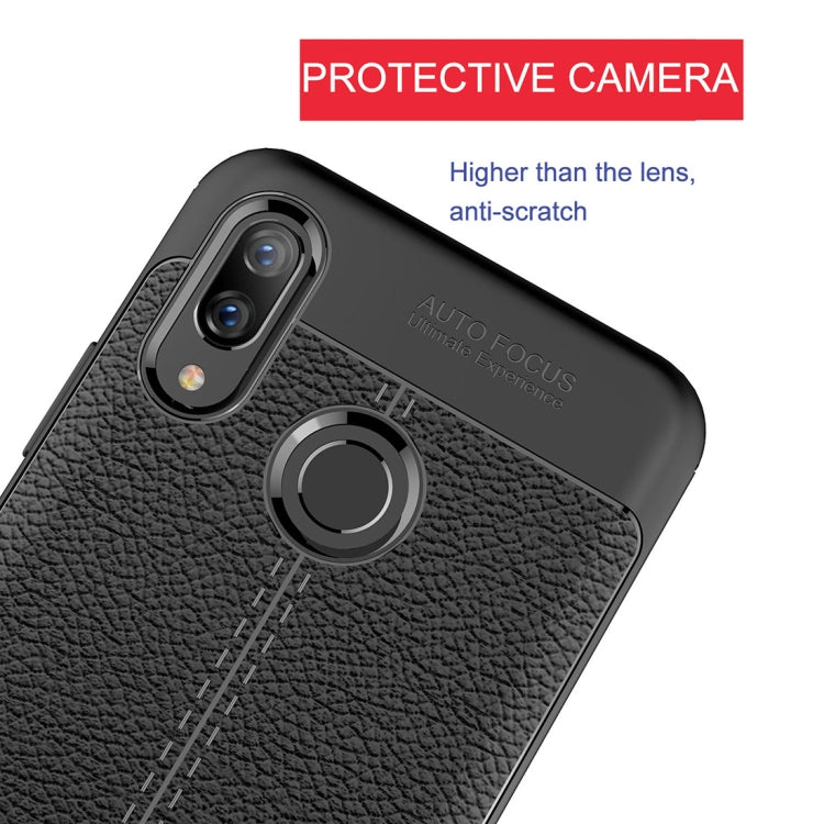 Litchi Texture TPU Shockproof Case for Huawei Nova 3