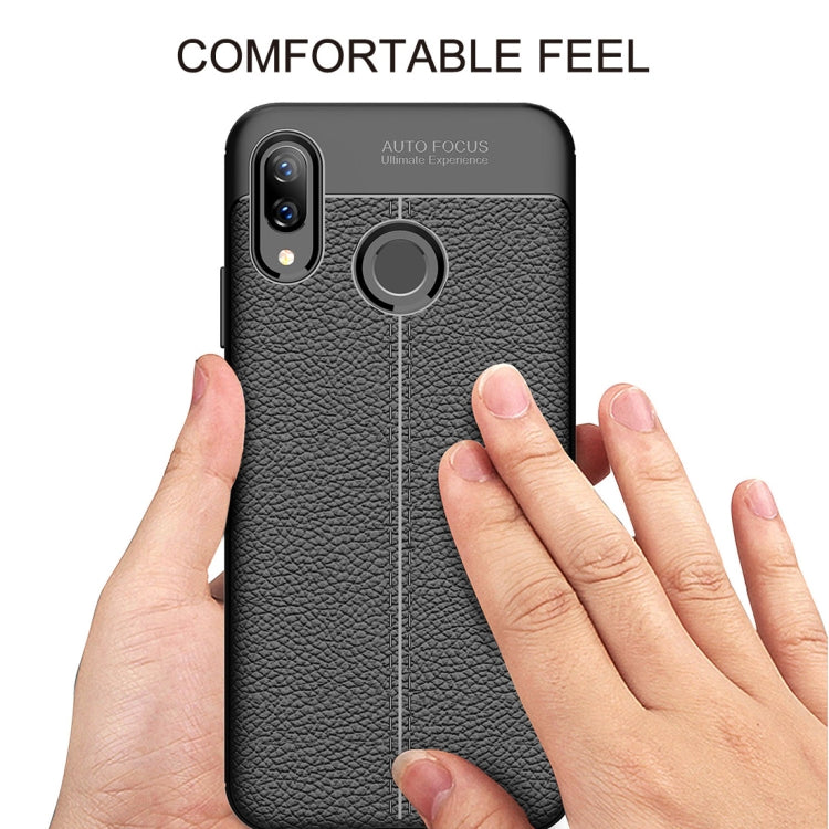 Litchi Texture TPU Shockproof Case for Huawei Nova 3
