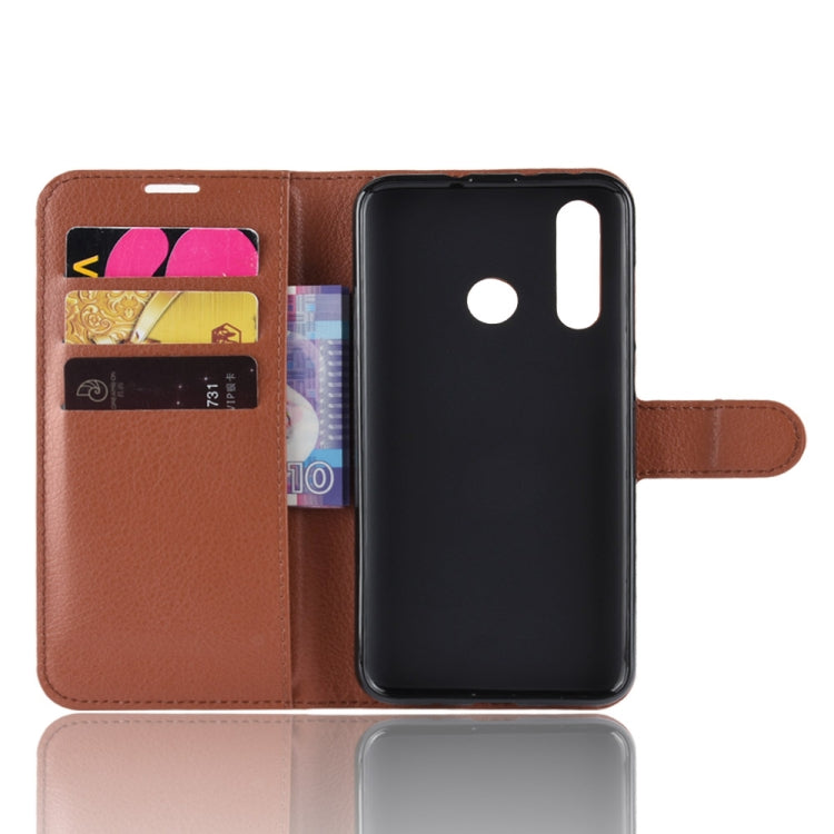Litchi Texture Horizontal Flip Leather Case for Huawei Nova 4, with Card Slots & Holder & Wallet
