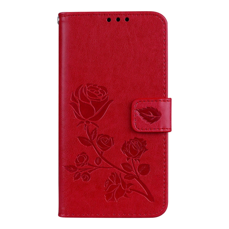 For Huawei P9 Lite Mini Rose Embossed Horizontal Flip Environmental PU Leather Case with Holder & Card Slots & Wallet