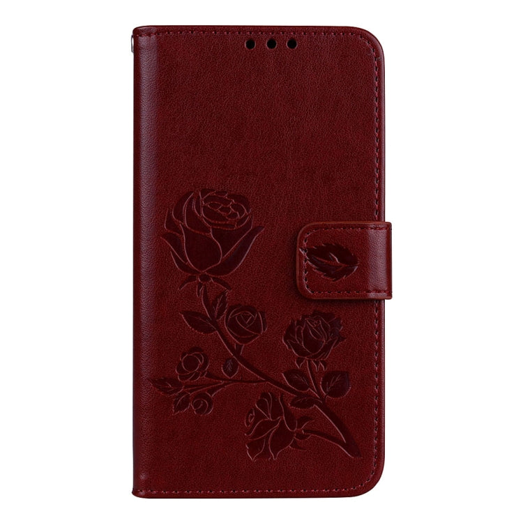 For Huawei P9 Lite Mini Rose Embossed Horizontal Flip Environmental PU Leather Case with Holder & Card Slots & Wallet