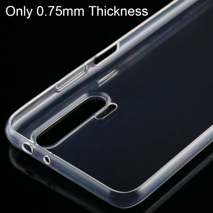 For Huawei Nova 6 0.75mm Ultrathin Transparent TPU Soft Protective Case