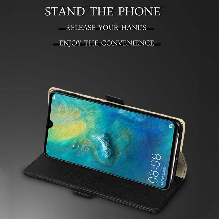 DZGOGO MILO Series PC + PU Horizontal Flip Leather Case for Huawei Mate 20 X, with Holder & Card Slot & Wallet