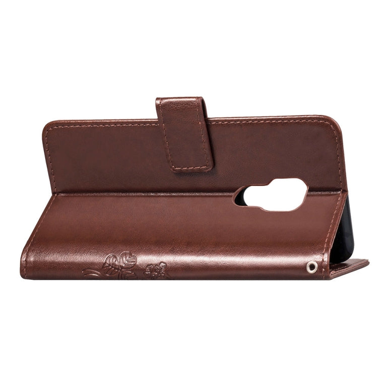 Lucky Clover Pressed Flowers Pattern Leather Case for Huawei Mate 20, with Holder & Card Slots & Wallet & Hand Strap