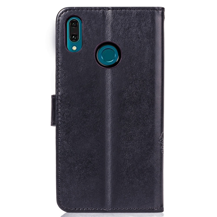 Lucky Clover Pressed Flowers Pattern Leather Case for Huawei Y9 (2019) / Enjoy 9 Plus, with Holder & Card Slots & Wallet & Hand Strap