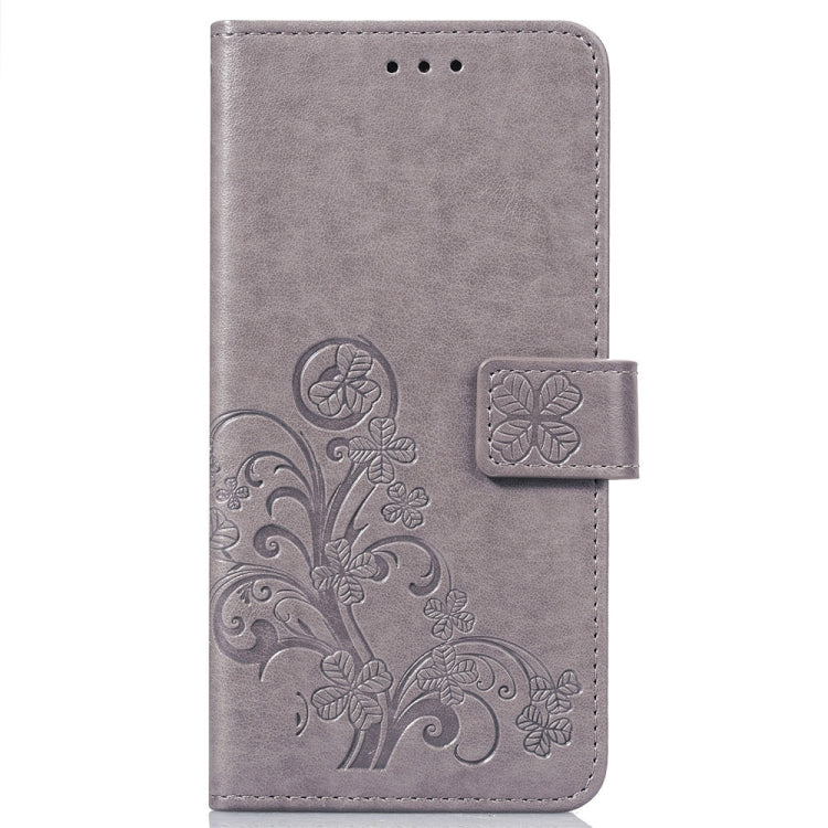 Lucky Clover Pressed Flowers Pattern Leather Case for Huawei Y9 (2019) / Enjoy 9 Plus, with Holder & Card Slots & Wallet & Hand Strap