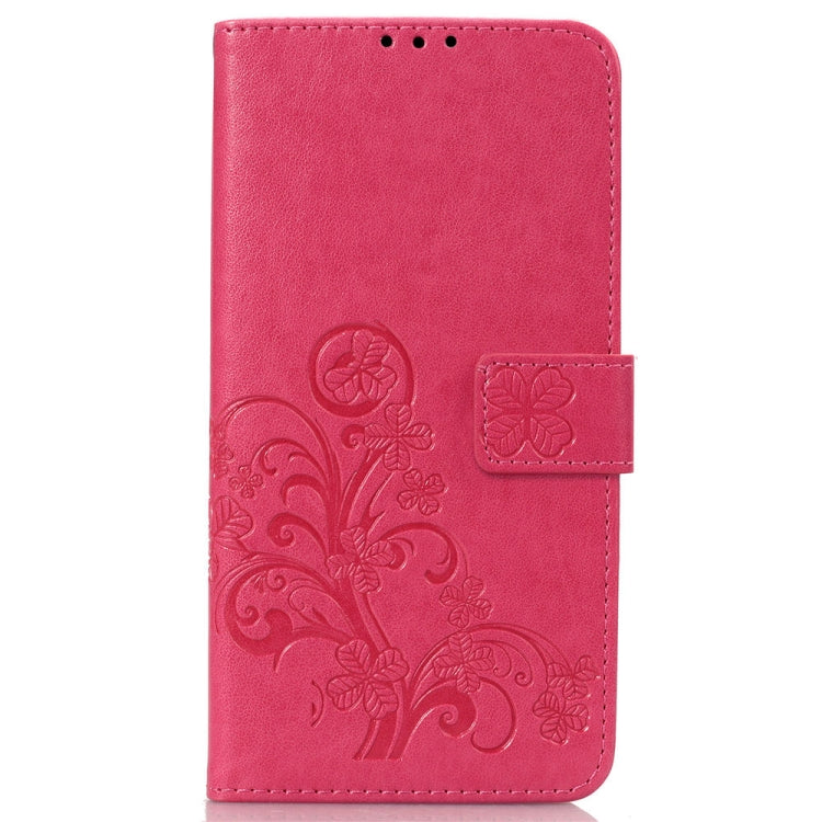 Lucky Clover Pressed Flowers Pattern Leather Case for Huawei Y9 (2019) / Enjoy 9 Plus, with Holder & Card Slots & Wallet & Hand Strap