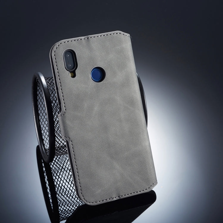 DG.MING Retro Oil Side Horizontal Flip Case for Huawei P20 Lite / Nova 3e, with Holder & Card Slots & Wallet