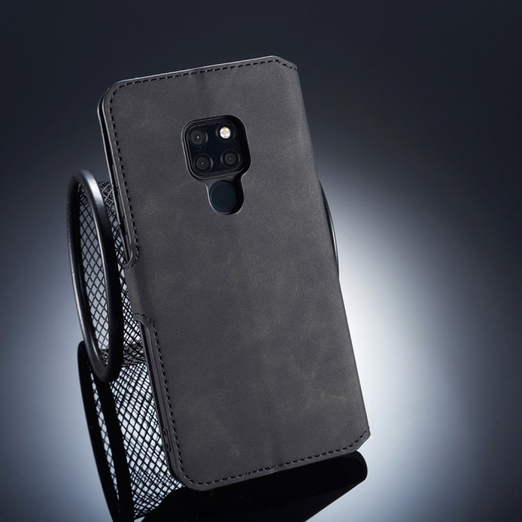 DG.MING Retro Oil Side Horizontal Flip Case for Huawei Mate 20, with Holder & Card Slots & Wallet
