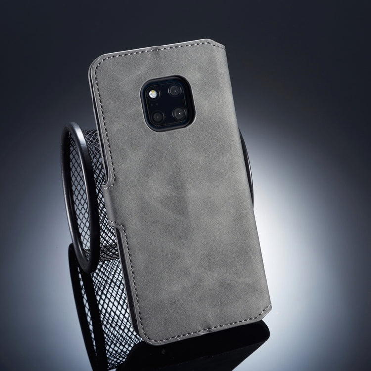DG.MING Retro Oil Side Horizontal Flip Case for Huawei Mate 20 Pro, with Holder & Card Slots & Wallet