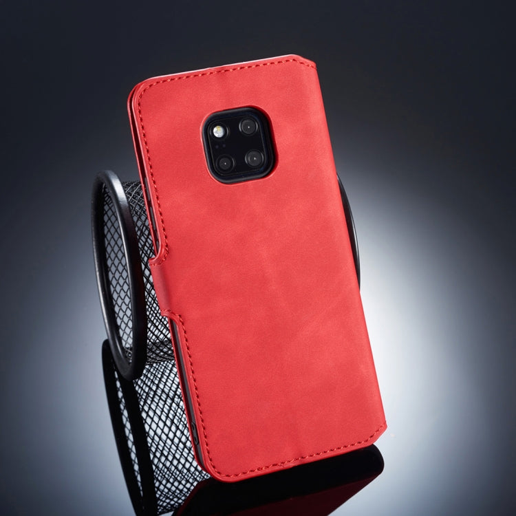 DG.MING Retro Oil Side Horizontal Flip Case for Huawei Mate 20 Pro, with Holder & Card Slots & Wallet