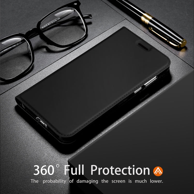 DZGOGO ISKIN Series Slight Frosted PU+ TPU Case for Huawei Y6 (2019) / Honor Play 8A, with Holder & Card Slot