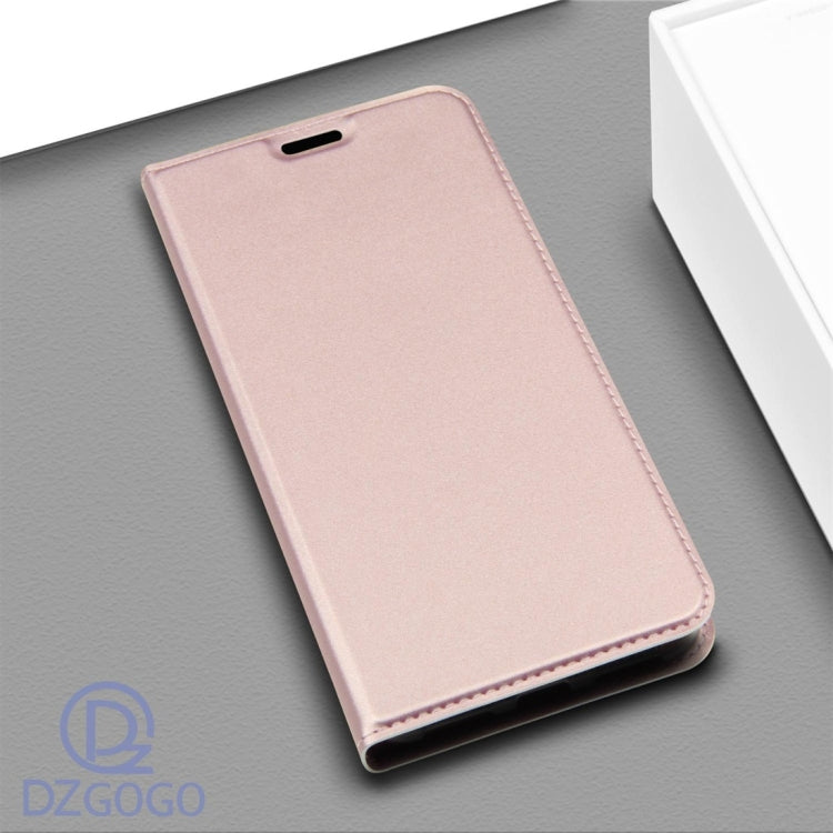 DZGOGO ISKIN Series Slight Frosted PU+ TPU Case for Huawei Y6 (2019) / Honor Play 8A, with Holder & Card Slot