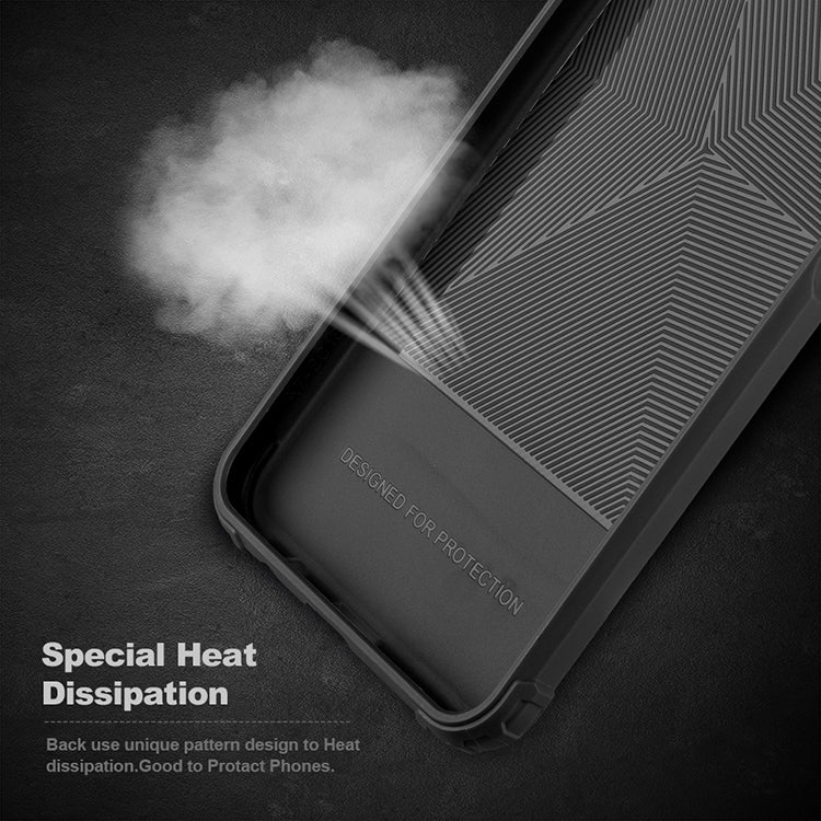 Cube Texture Shockproof TPU Case for Huawei Y9 (2019)(Red)