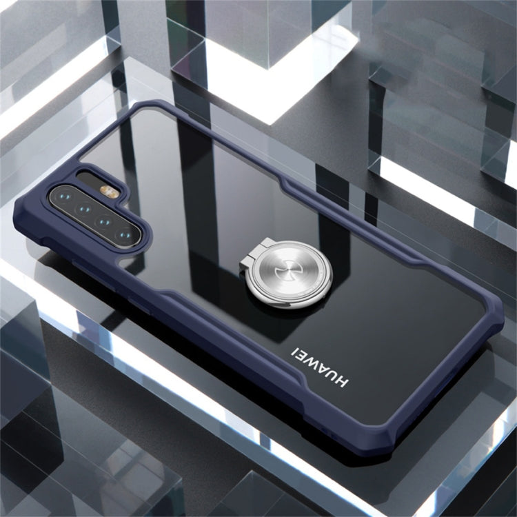 XUNDD Beetle Series Shockproof TPU Protective Case for Huawei P30 Pro, with Ring Holder (Blue)