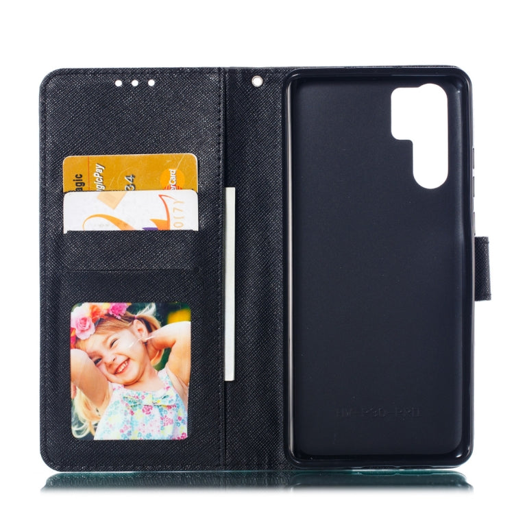 3D Black Eyes Pattern Horizontal Flip PU Leather Case for Huawei P30 Pro, with Holder & Card Slots & Wallet & Photo Frame