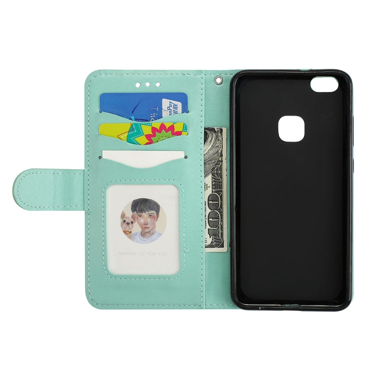 For Huawei P10 Lite Glittery Powder Flamingo Print Horizontal Flip Leather Case with Holder & Wallet & Card Slots & Photo Frame