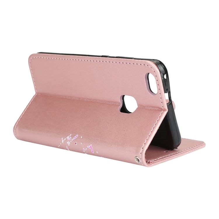 For Huawei P10 Lite Glittery Powder Flamingo Print Horizontal Flip Leather Case with Holder & Wallet & Card Slots & Photo Frame