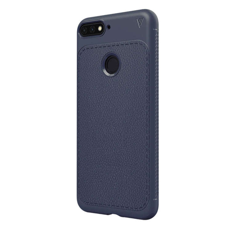 Lenuo Leshen Series for Huawei Y6 (2018)/Enjoy 8e TPU Litchi Texture Dropproof Protective Back Cover Case