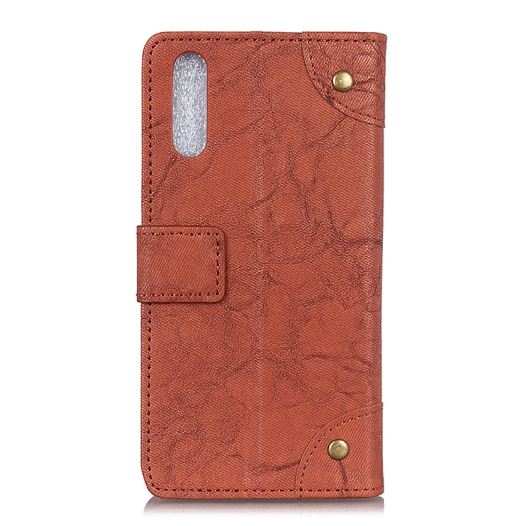 Copper Buckle Retro Crazy Horse Texture Horizontal Flip Leather Case for Huawei Honor Magic 2, with Holder & Card Slots & Wallet