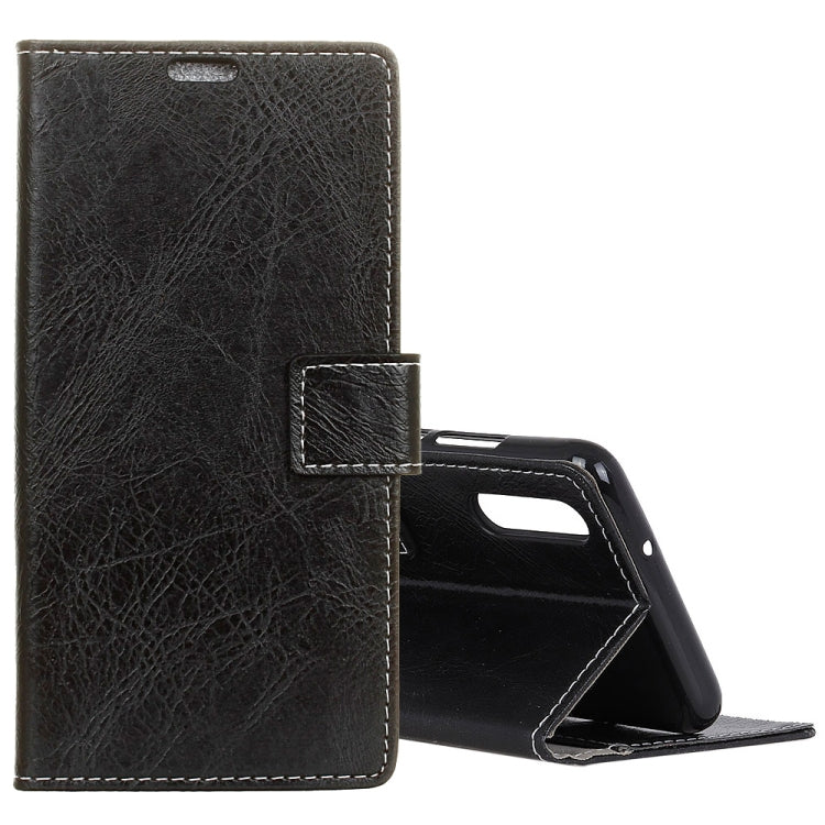 Retro Crazy Horse Texture Horizontal Flip Leather Case for Huawei Honor Magic 2, with Holder & Card Slots & Photo Frame