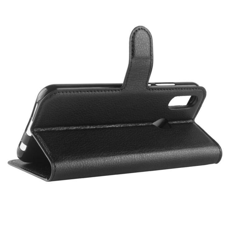 For Huawei  P20 Lite PU + TPU Litchi Texture Horizontal Flip Leather Case with Wallet & Holder & Card Slots