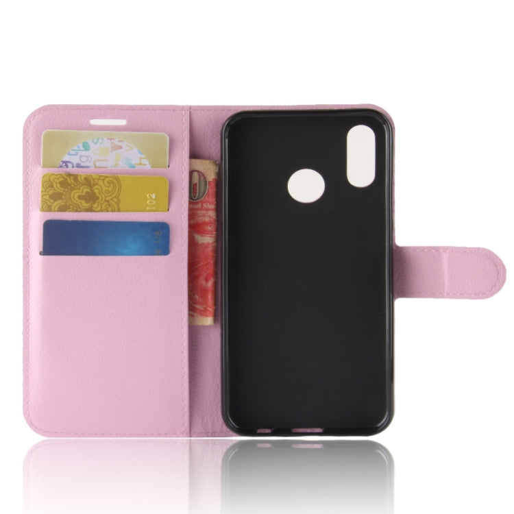 For Huawei  P20 Lite PU + TPU Litchi Texture Horizontal Flip Leather Case with Wallet & Holder & Card Slots
