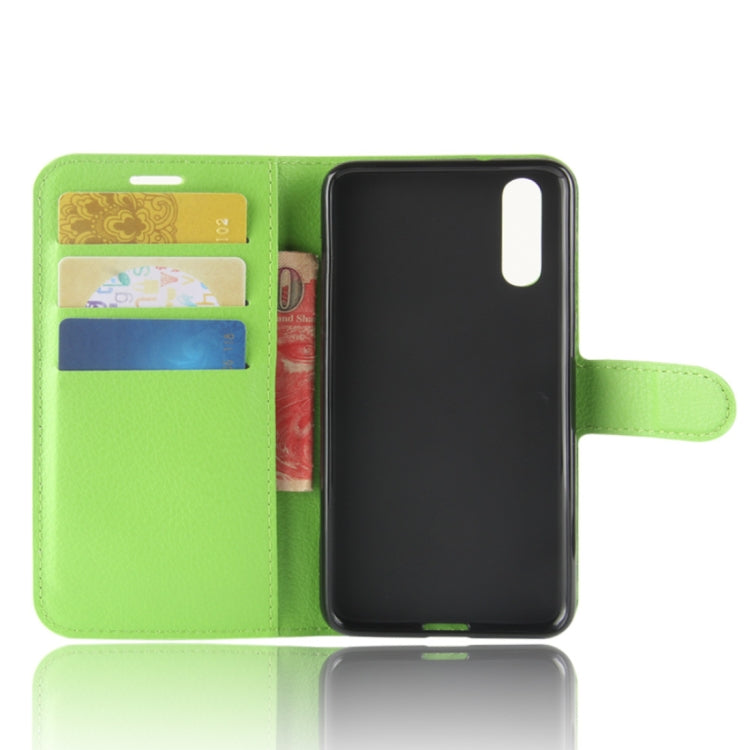 For Huawei  P20 PU + TPU Litchi Texture Horizontal Flip Leather Case with Wallet & Holder & Card Slots