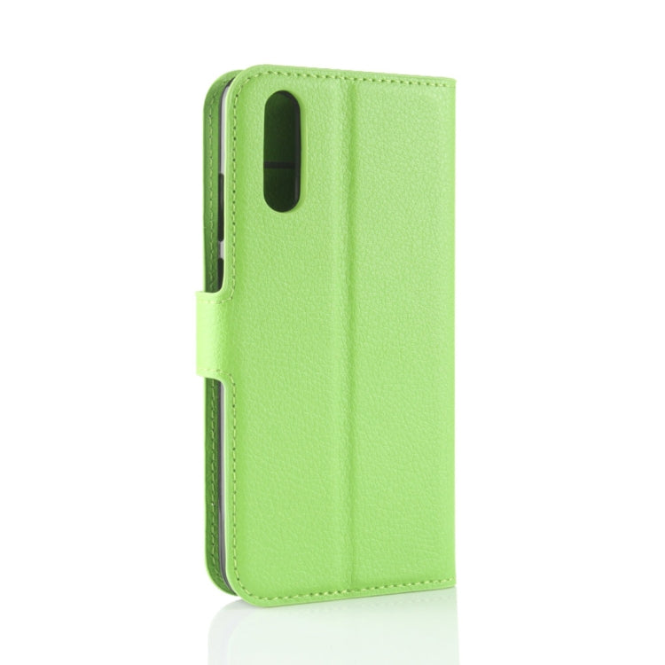 For Huawei  P20 PU + TPU Litchi Texture Horizontal Flip Leather Case with Wallet & Holder & Card Slots