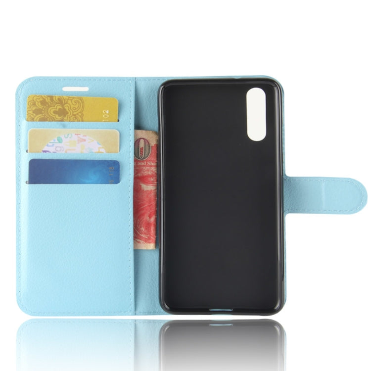 For Huawei  P20 PU + TPU Litchi Texture Horizontal Flip Leather Case with Wallet & Holder & Card Slots