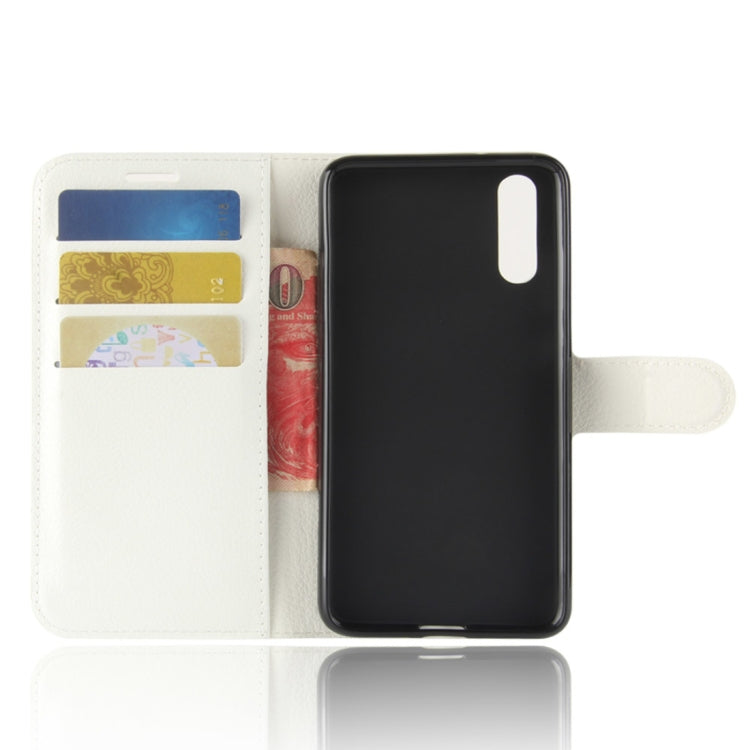 For Huawei  P20 PU + TPU Litchi Texture Horizontal Flip Leather Case with Wallet & Holder & Card Slots