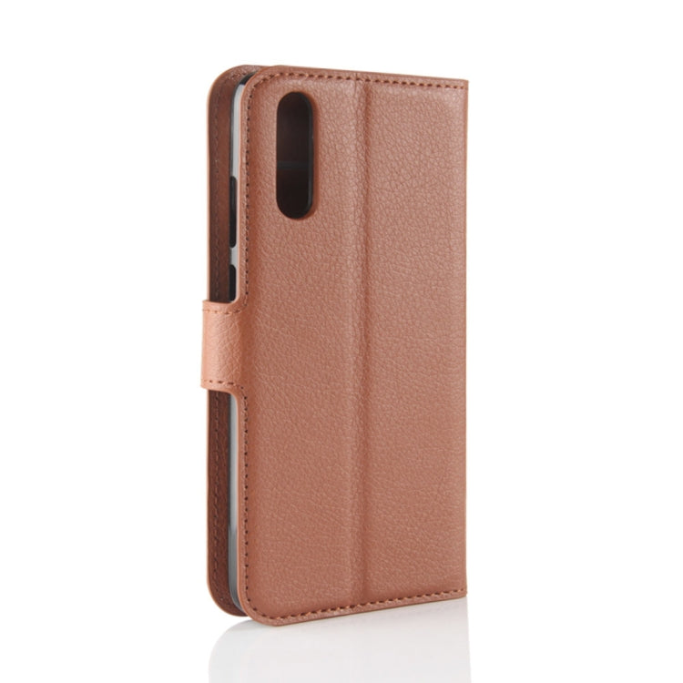 For Huawei  P20 PU + TPU Litchi Texture Horizontal Flip Leather Case with Wallet & Holder & Card Slots