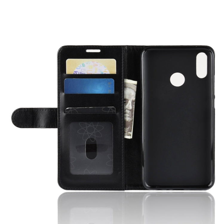 R64 Texture Single Fold Horizontal Flip Leather Case for Huawei Honor 10 Lite, with Holder & Card Slots & Wallet